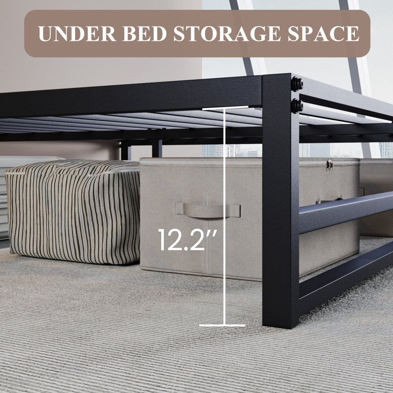 【naonao4028】Francfranc Latitude Run® Francine 14'' No Headboard Metal Bed Frame